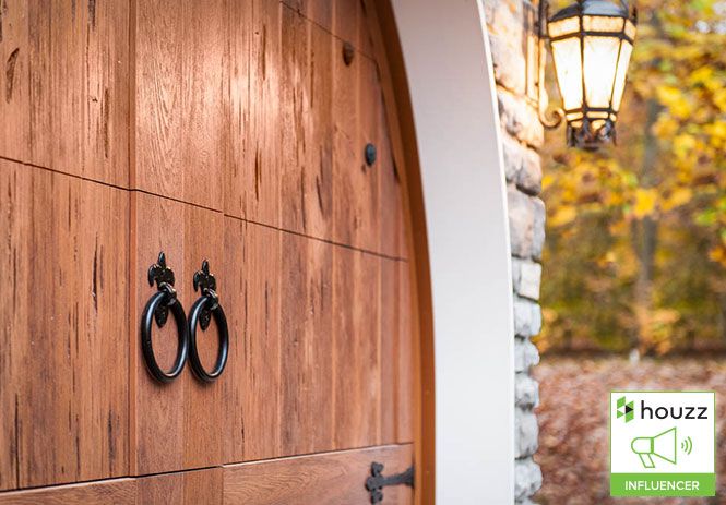 faux wood garage door