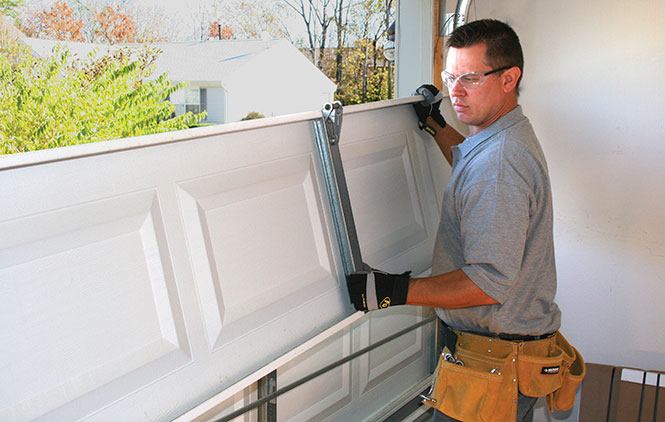 installing garage door sections