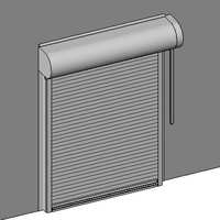 Model CERD10 Service Door with  Face of Wall Mount