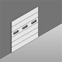 Overhead Commercial Door Model 3715 with Windows