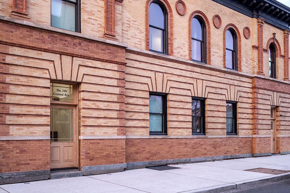 street level entry firehouse renovation