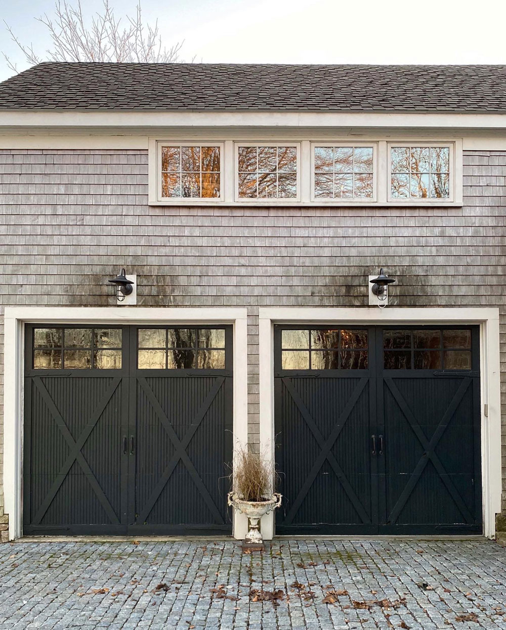 Cayon Ridge 5-Layer Black Garage Doors