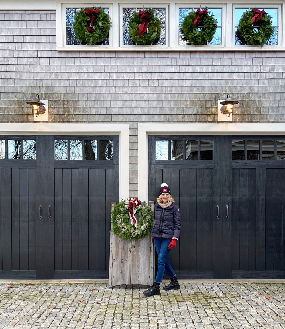 Finished Canyon Ridge Black Garage Doors