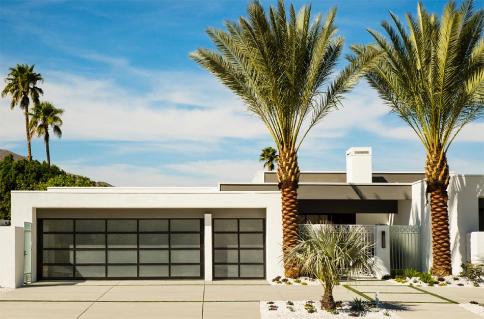 garage door for American Craftsman style home in LA