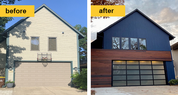 Garage Door Windows Makeover